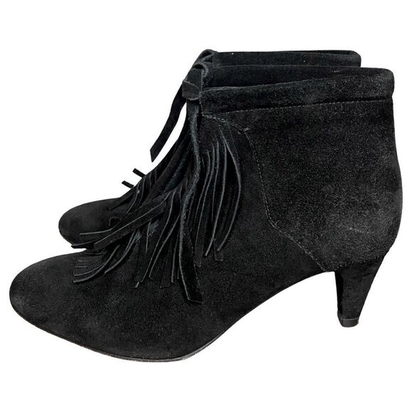 Maje Suede Fringe Boots Size 9 - Picture 6 of 10